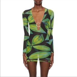 Louisa Ballou Long Sleeve Mesh Mini Dress, Perfect condition